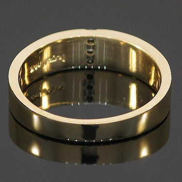 14K Yellow Solid Gold Mens Diamond Wedding Ring Band 0.15 Ctw